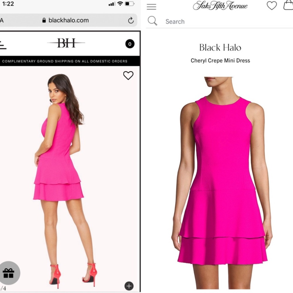 Black Halo Cheryl Mini Dress